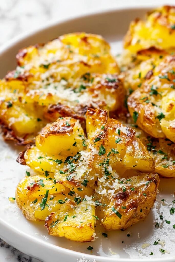golden-crispy-smashed-potatoes--topped-with-grated-parmesan-cheese
